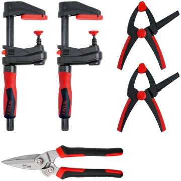 BESSEY clamp set DIY-SET1-A (5-piece, 4 clamps + t