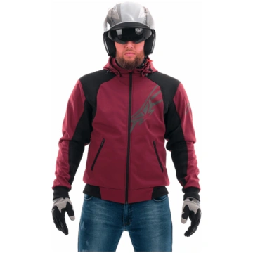 DragonFly Urban Bordo Motorcycle Sweatshirt with P