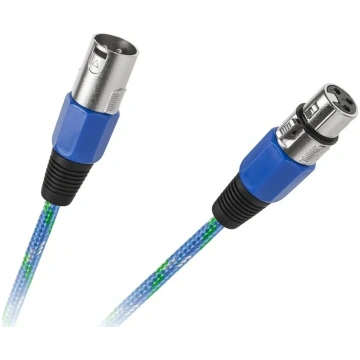 XLR–XLR kabelis 5 m zils, No name KPO2754-5