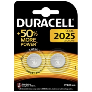 Duracell Lithium baterija CR2025 3 V 2 gab