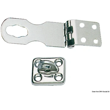 SS peak hasp 91x29 mm (38.441.13) Osculati