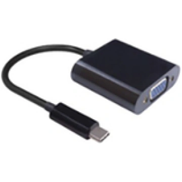 MicroConnect USB - C to VGA ADAPTER Black Black Ma
