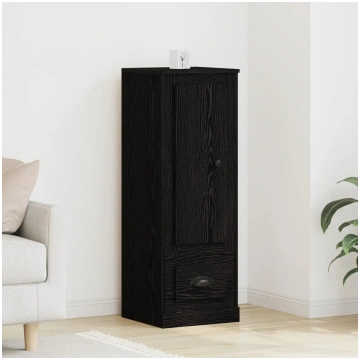 Skapis-vitrīna VidaXL modelis 862819 melnā ozola t