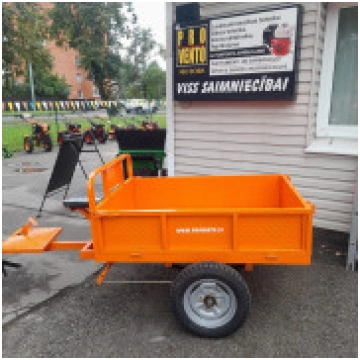Piekabe motoblokam lielā ar noņemamiem bortiem uni