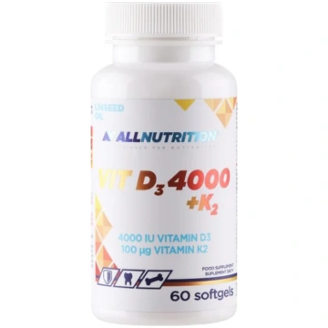 Allnutrition D3 vitamīns 4000 + K2 - 60 kapsulas