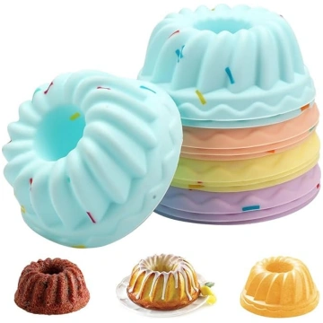12 kārbas tortes veidņu silikona iepakojums, mazas