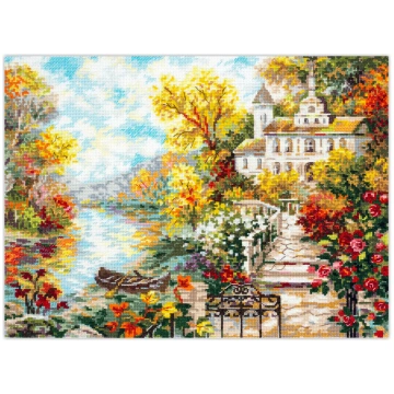 Izšūšanas komplekts Magic Needle Riverside House 2
