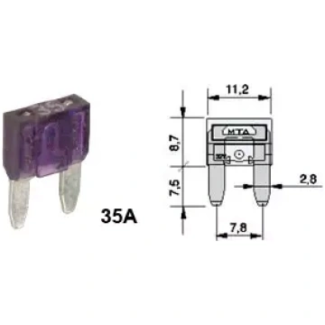 Drošinātājs Mini GM 35A violets