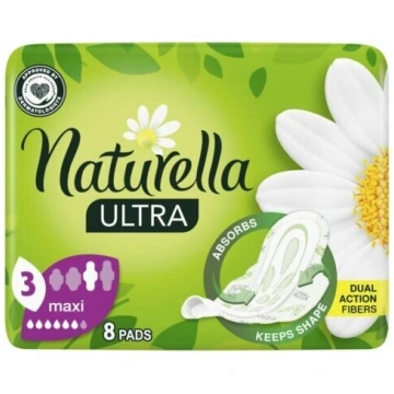 Higiēniskās paketes ar spārniņiem Maxi, kumelīte, 