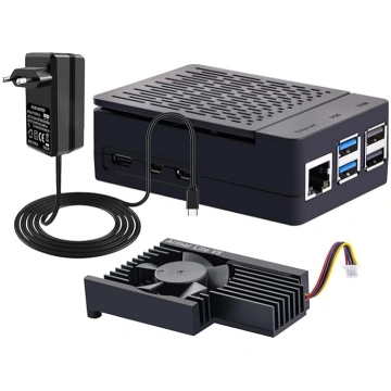 GeeekPi Raspberry Pi 5 ABS korpuss ar barošanas bl