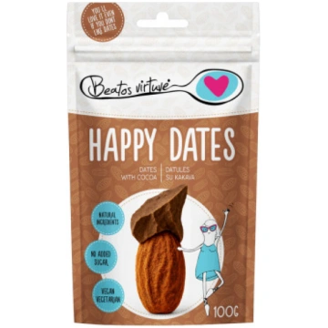 Beatos virtuvė Happy Dates dateles ar kakao Happy 