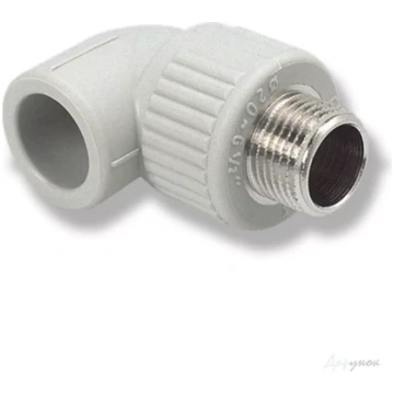 Līkums ar ār.vītni 90gr25x1/2a PPR PIPELIFE