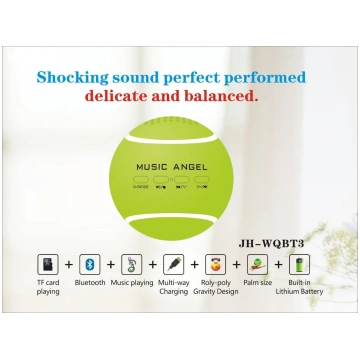 Tenisa bumba - Mini bluetooth skaļrunis + micro SD