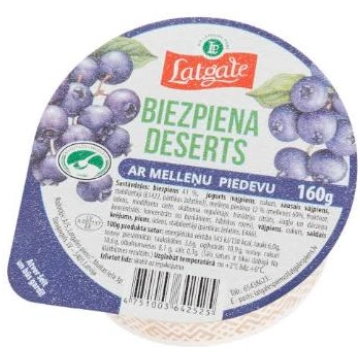 Deserts biezpiena Latgale ar melleņu piedevu 160g