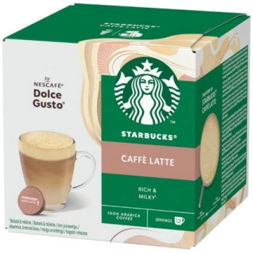 Kafijas kapsulas STARBUCKS Dolce Gusto Cafe Latte,