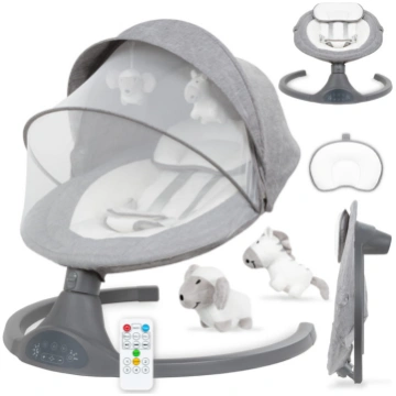Kidwell šūpuļkrēsls LUXI Dark Melange 2in1