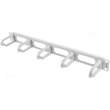 Cable organizer | 1U | grey | Standard: 19" LANBER