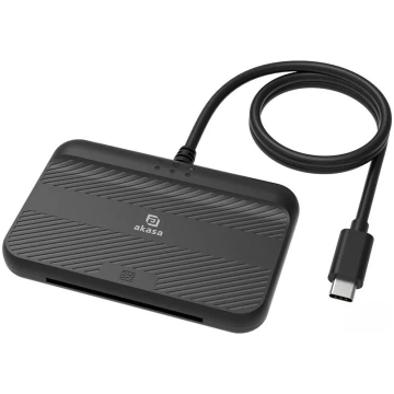 Kartes lasītājs Akasa AK-CR-15BK ar NFC priekš eID