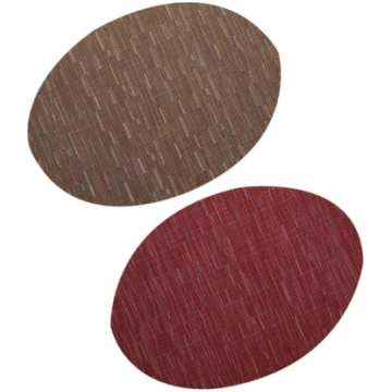 Ciieeo Set of 2 Oval Placemats, Heat Insulating Co
