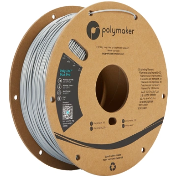 Polymaker PolyLite PLA PRO - 1kg - 1.75mm - Silver
