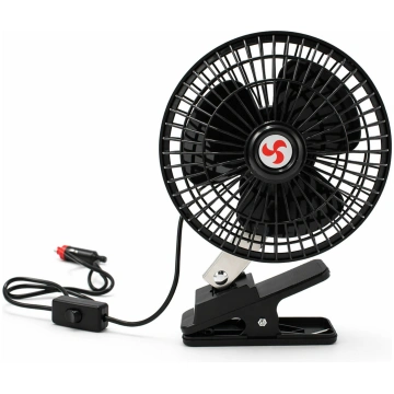 12V rotējošs automašīnas ventilators ar klipsi, me
