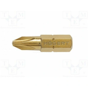 Screwdriver bit; Phillips; PH2; 1/4"; Overall len: