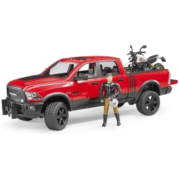 Rotaļlieta BRUDER, RAM 2500 Power Wagon ar Ducati 