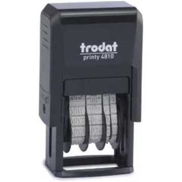 Datuma zīmogs Trodat 4810 — nospiedums 3.8 x 21 mm