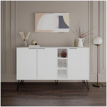 Konsole, Hanah Home, Balta, 142 x 83 x 35,6, cm