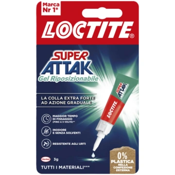 Loctite - Super Attak Gel Riposizionabile - 3 Gram
