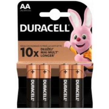 Baterijas Duracell AA, 4 gab