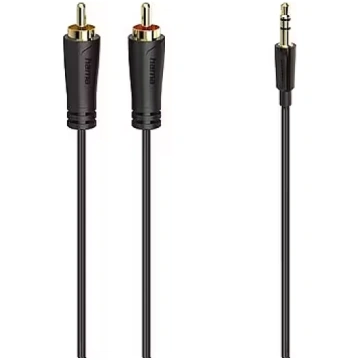 Hama Hama Audio Cable, 3.5 mm - 2 RCA, gold-plated