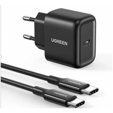 Wall charger UGREEN CD250, 25W, USB-C (black) + US