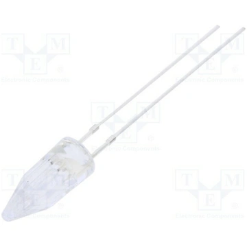 LED; yellow; 5mm; 500÷750mcd; 100°; Front: Rocket;