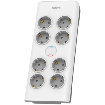 Pagarinātājs ar aizsardzību Philips 8 Schuko ligzd