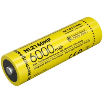 Nitecore NL2160HP 6000 mAh rechargeable 21700 Li-i