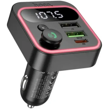 HOCO E85 FM Bluetooth raidītājs ar 2x USB-A un USB
