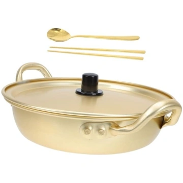 Ipetboom Ramen alumīnija katls ar diviem rokturiem