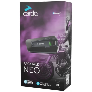 Cardo Packtalk NEO SINGLE motociklininkų ryšio įra