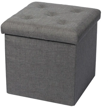 Pufs Domoletti XYF15447BE, pelēka krās., 38 cm x 3