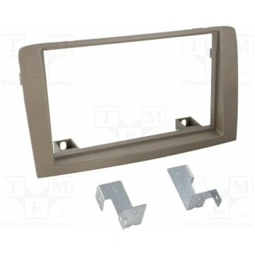 Radio frame; Lancia; 2 DIN; satin-stone | RAM-40.1