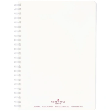 GOOD TOOLS Soft Ring Notebook A5 70 Sheets 7mm Dot
