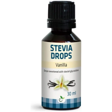 Stēvijas pilieni ar vaniļas aromātu, 30 ml Sukrin