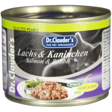 Dr.Clauder"s Selected Pearls konservi kaķiem lasis