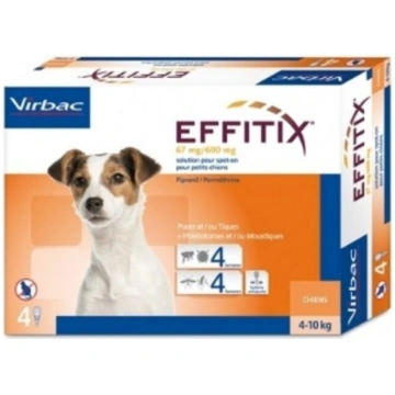 Virbac EFFITIX 67 mg/600 mg blusu un ērču invāzija
