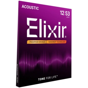 Elixir Nanoweb 16052 (12-53) Akustiskās ģitāras st
