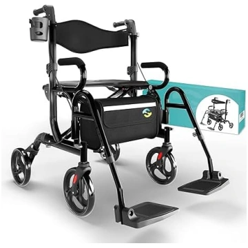 Helavo 2 in 1 rollators un ratiņkrēsls vienā - sal