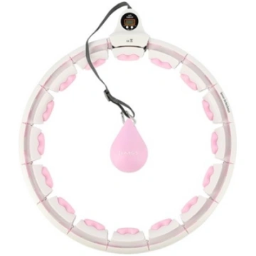 Vingrošanas aplis HHW06 PINK HULA HOOP WITH WEIGHT