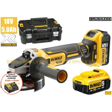 Leņķa slīpmašīna DeWalt DCG405P2 (2x5,0Ah) DCG405P