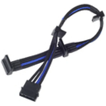 Silverstone 4-Pol-Molex zu 4x SATA Kabel 300mm - b